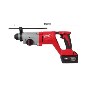 Ciocan rotopercutor fara perii SDS+ M18 BLHACD26-402X, cu maner D, 2.6 J, 26 mm, Milwaukee, cod 4933492480 - Img 5