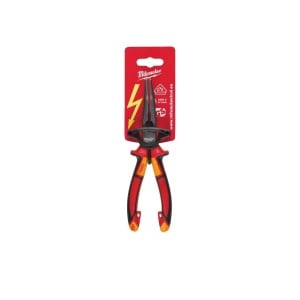 Cleste cu nas lung si varfuri rotunde, 205 mm, capacitate max debitare 3.9 mm, Milwaukee, cod 4932464565 - Img 2