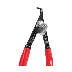 Cleste mic pentru inele de siguranta, int-ext, unghi vf 90 grade, vf 0.9mm, 147 mm lungime, Milwaukee, cod 4932492489 - Img 2