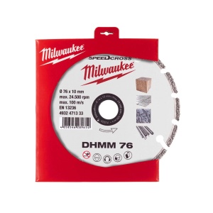 Disc diamantat multimaterial SPEEDCROSS DHMM, 76x10x1.2 mm, Milwaukee, cod 4932471333 - Img 2