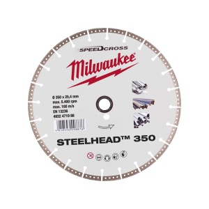 Disc diamantat PREMIUM STEELHEAD, 350x25.4X2.8 mm, Milwaukee, cod 4932471988