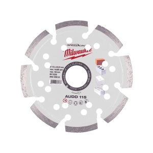 Disc diamantat SPEEDCROSS AUDD, 115x22.23X2.6 mm, Milwaukee, cod 4932399823