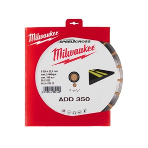 Disc diamantat SPEEDCROSS PREMIUM ADD, 350x25.4x2.8 mm, Milwaukee, cod 4932478952 - Img 2