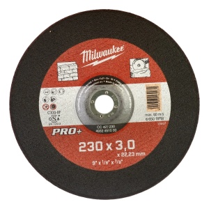 Disc PRO+ pentru debitare beton, CC42 230x3mm, Milwaukee, cod 4932451500