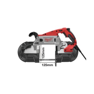 Fierastrau cu banda petru taieri adanci BS 125, lungime panza 1139.83 mm, 1100 W, Milwaukee, cod 4933448245 - Img 6