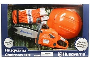 Jucarie motoferastrau 440 + casca + manusi, Husqvarna. cod 546276601