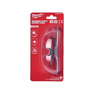 Ochelari de protectie cu lentila transparenta si functie de lupa (+1.5), Milwaukee, cod 4932478910 - Img 3