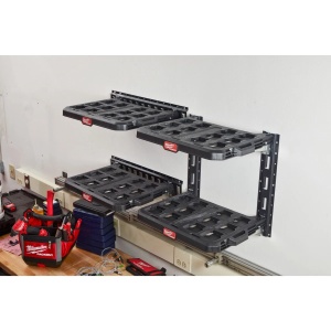 Pachet de rafturi PACKOUT (2 rafturi + 2 sine E-TRACK), max 22kg/raft, 508 x 546 x 447 mm, Milwaukee, cod 4932472127 - Img 3