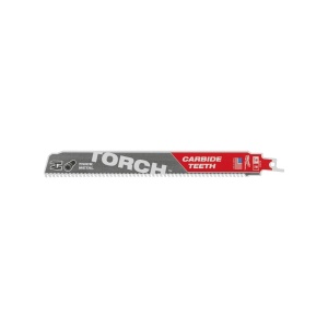 Panza fierastrau sabie cu dinti din carbura pentru demolare HEAVY DUTY TORCH, TCT TORCH 230 x 8 TPI, Milwaukee, cod 48005202