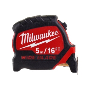 Ruleta magnetica PREMIUM cu banda lata de 33 mm, lungime 5 m/16', Milwaukee, cod 4932471817