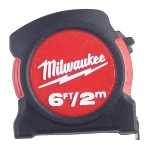Ruleta non-magnetica, latime banda 13 mm, lungime 2 m, Milwaukee, cod 48225502