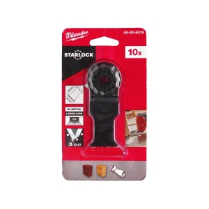 Set 10 panze STARLOCK BiM 3C pentru lemn/plastic, 35x42 mm, Milwaukee, cod 48906019 - Img 5