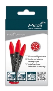 Creta pentru marcaj industrial si lemn Classic Pro 590, alb / galben / albastru / rosu, PICA