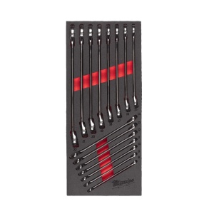 Set 15 chei chei fixe combinate MAX BITE in insertie de spuma , 8-22 mm, Milwaukee, cod 4932479827