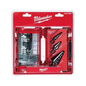 Set 3 burghie in trepte pentru metal, 4 - 12 mm/1, 4 - 20 mm, 6 - 35 mm, Milwaukee, cod 48899399 - Img 2