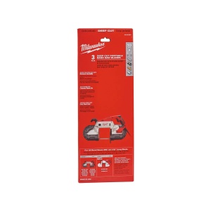 Set 3 panze pentru fierastrau cu banda 1139.83 mm X 10 TPI, grosime material ≥ 8 mm, Milwaukee, cod 48390501 - Img 2