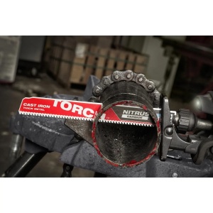 Set 5 panze fierastrau sabie HEAVY DUTY TORCH NITRUS CARBIDE pentru metal, TCT TORCH NITRUS 230X8 TPI, Milwaukee, cod 48005562 - Img 2