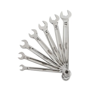 Set 7 chei combinate MAX BITE, sistem metric, 8-17 mm, Milwaukee, cod 4932464257 - Img 3