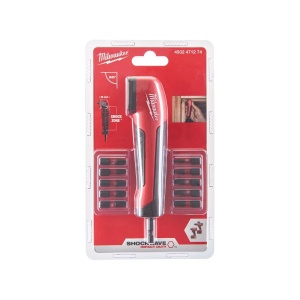Set de 11 piese biti si dispozitiv atasabil la unghi drept SHOCKWAVE, Milwaukee, cod 4932471274 - Img 2
