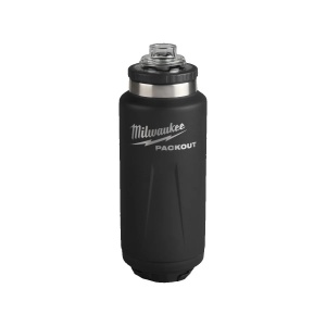 Sticla (termos) neagra PACKOUT cu capac, 1065 ml, Milwaukee, cod 4932493468 - Img 2