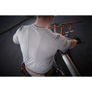 Tricou tehnic cu maneca scurta WORKSKIN WWSSG, gri, Milwaukee - Img 3