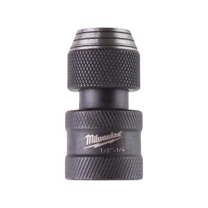 Adaptor pentru bit: ½″patrat - ¼″ HEX , 50 mm lungime, Milwaukee, cod 4932471828