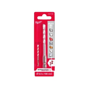Burghiu multi material TCT 5.5x100x50 mm, Milwaukee, cod 4932471094 - Img 2