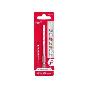 Burghiu multi material TCT 5x100x50 mm, Milwaukee, cod 4932471093