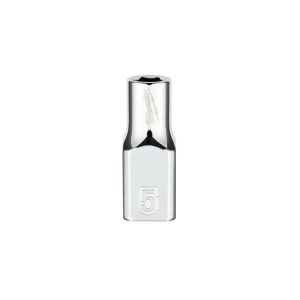 Cap cheie tubulara 1/4'' cu FOUR FLAT, sistem metric, marime 5 mm, lungime 25 mm, Milwaukee, cod 4932478312