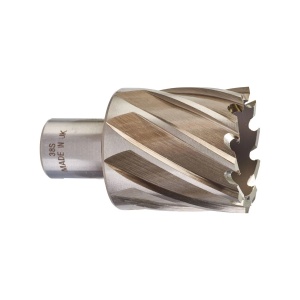 Carota HSS cu prindere Weldon de 19 mm, 38x30 mm, Milwaukee, cod 4932371747