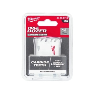 Carota TCT HOLE DOZER cu dinti din carbura, diametru 33 mm, 41 mm adancime max taiere, Milwaukee, cod 49560711 - Img 2