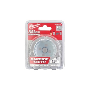 Carota TCT HOLE DOZER cu dinti din carbura, diametru 57 mm, 41 mm adancime max taiere, Milwaukee, cod 49560724 - Img 2