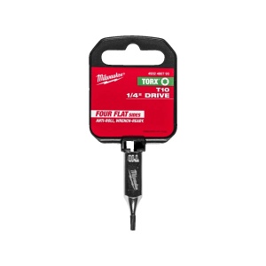 Cheie tubulara cu bit direct in cap, prindere 1/4" HEX, varf T10, Milwaukee, cod 4932480793 - Img 2