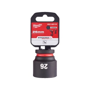 Cheie tubulara de impact SHOCKWAVE IMPACT DUTY 1/2", scurta, marime 26 mm, Milwaukee, cod 4932480320 - Img 2