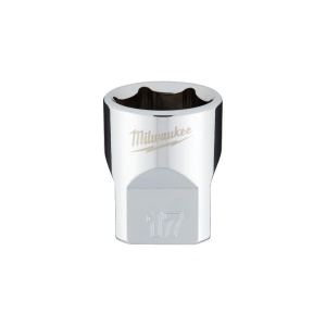 Cheie tubulara standard 3/8", marime 17 mm, diametru 23.8 mm, lungime 28 mm, Milwaukee, cod 4932478347