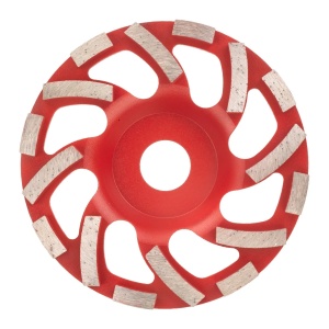 Disc cupa diamantat pentru slefuit beton, granit si piatra naturala, 125 x 22,23 mm, Milwaukee, cod 4932430081