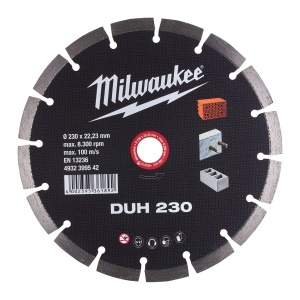Disc diamantat DUH, 230x22.23X2.6 mm, Milwaukee, cod 4932399542