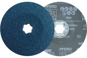 Disc fibros COMBICLICK VICTOGRAIN pentru otel, 125 mm, granulatie 60 / 80, PFERD