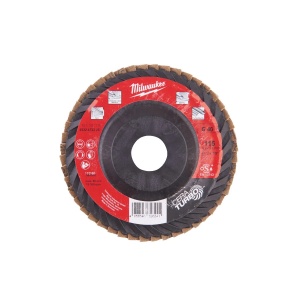 Disc lamelar CERA TURBO SLC 50/115, diametru disc 115 mm, granulatie 40, Milwaukee, cod 4932472228