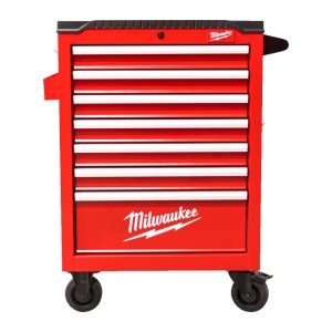 Dulap de scule mobil, TOOLGUARD cu 7 sertare, metalic, 69 cm, rosu / gri, Milwaukee