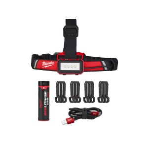 Lanterna frontala L4 HLRP-301 pentru casca de protectie , reincarcabila USB, 600 lumeni, Milwaukee, cod 4933479767 - Img 6