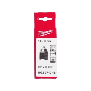 Mandrina fara cheie pentru masini cu sistem prindere FIXTEC, 1.0 - 10 mm, prindere 3/8" x 24 , Milwaukee, cod 4932371018 - Img 2