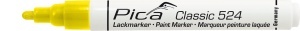 Marker vopsea permanent Classic 524, 2-4 mm, alb / negru / galben / albastru / rosu / verde, PICA