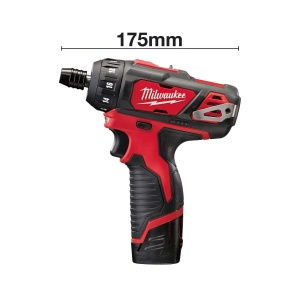 Masina de insurubat M12 BD-202C, subcompacta, cuplu 30 Nm, prindere 1/4" HEX, 175 mm, Milwaukee, cod 4933441900 - Img 5