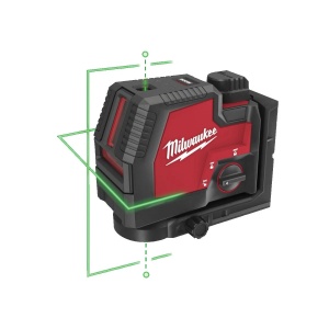 Nivela laser M12 CLLP-0C cu linie transversala verde cu functie fir cu plumb, compatibila LLD50, Milwaukee, cod 4933478101