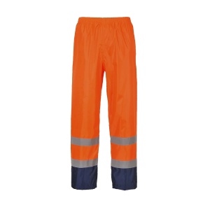 Pantaloni de ploaie HI-VIS CONTRAST portocaliu/navy, Portwest