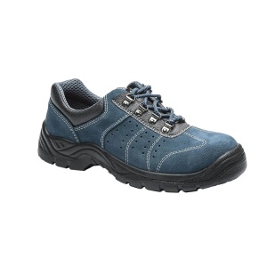Pantofi perforati Steelite S1P FW02BLU, piele intoarsa, albastri, Portwest