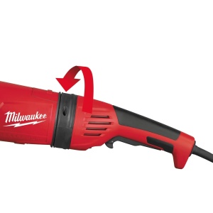 Polizor unghiular AGV 24-230 GE, maner antivibratii, disc 230 mm, 68 mm adancime taiere, 2400 W, Milwaukee, cod 4933402330 - Img 2