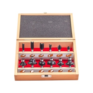 Set 12 capete (biti) pentru frezat cu tija de prindere de 8 mm, Milwaukee, cod 4932451668