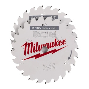 Set 2 panze pentru fierastraie circulare de mana, CSB 165 X 24T/24T, Milwaukee, cod 4932479836